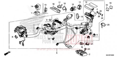 IMPIANTO ELETTRICO CB1100NAJ di 2018